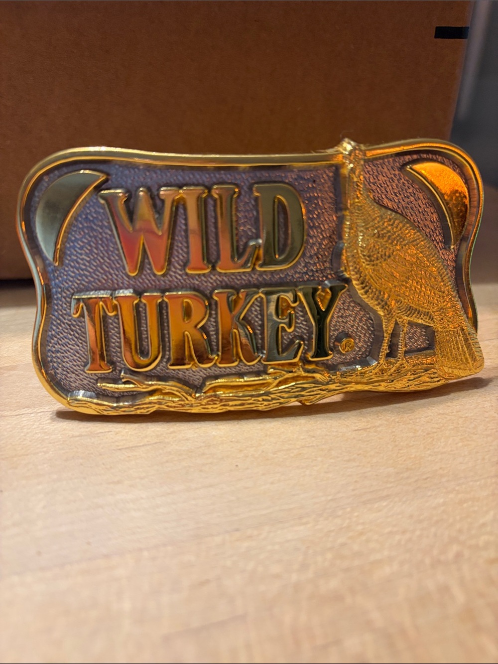 WILD TURKEY / belt buckle / solid pewter